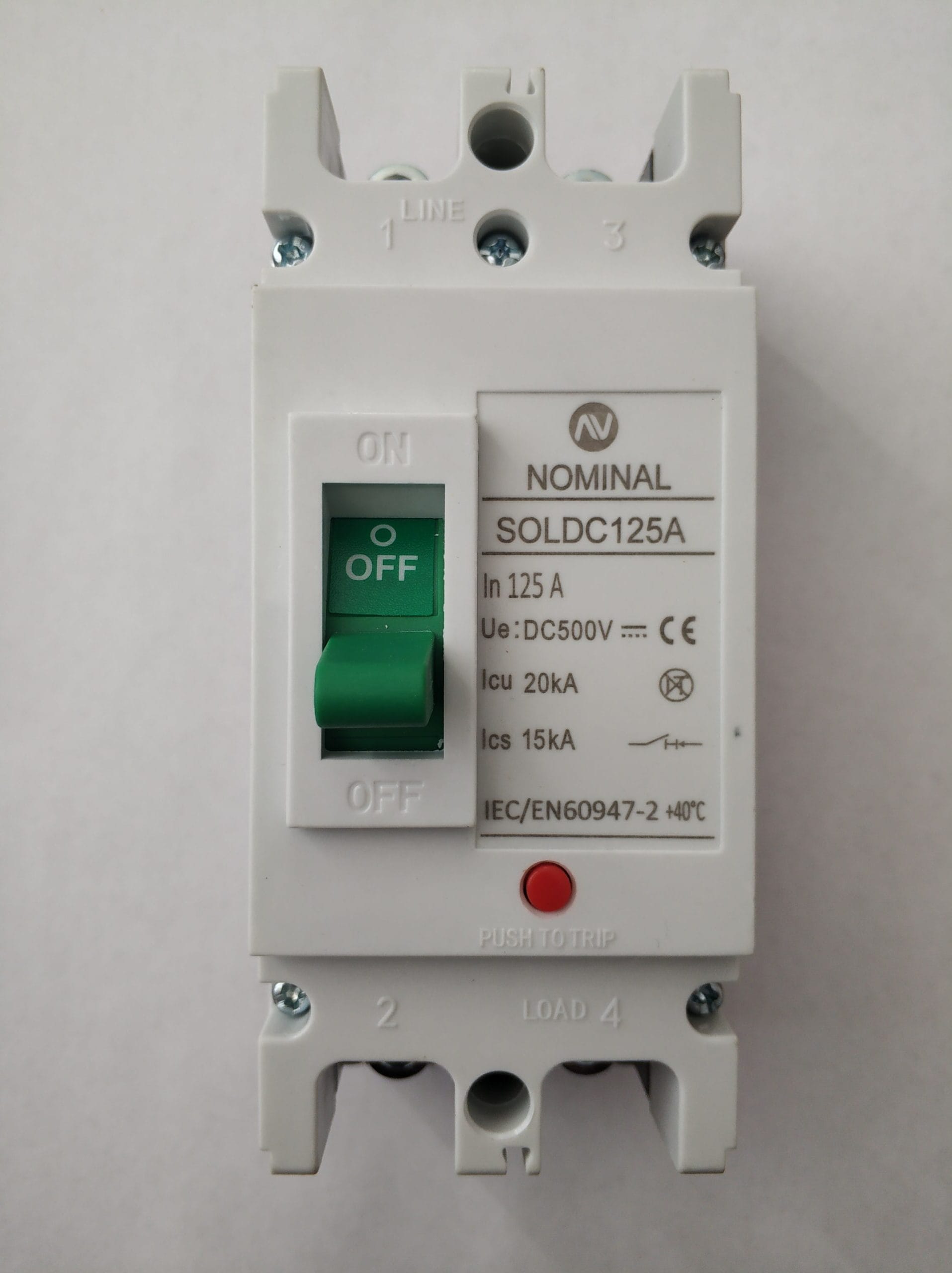Întrerupător DC SOLDC 125A 500VDC 2P
